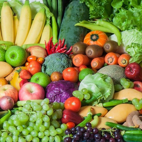 Свежие, быстрозамороженные  и соленые овощи, фрукты, ягоды, грибы